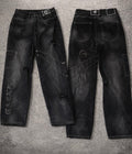 a pair of black jeans
