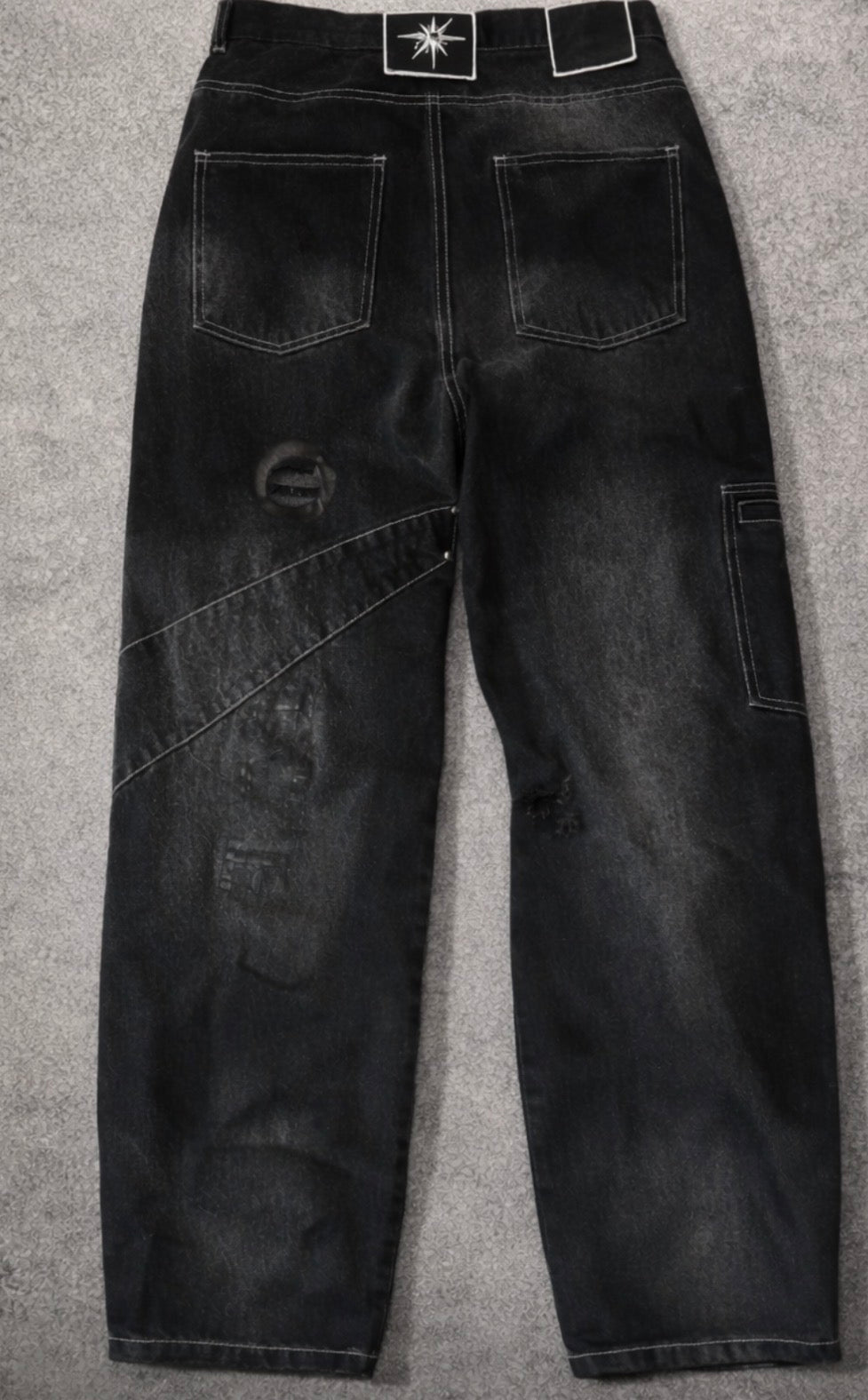 a pair of black jeans
